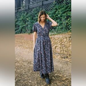 Christy Dawn Simple Dawn Dress in Blooming Pomegranate